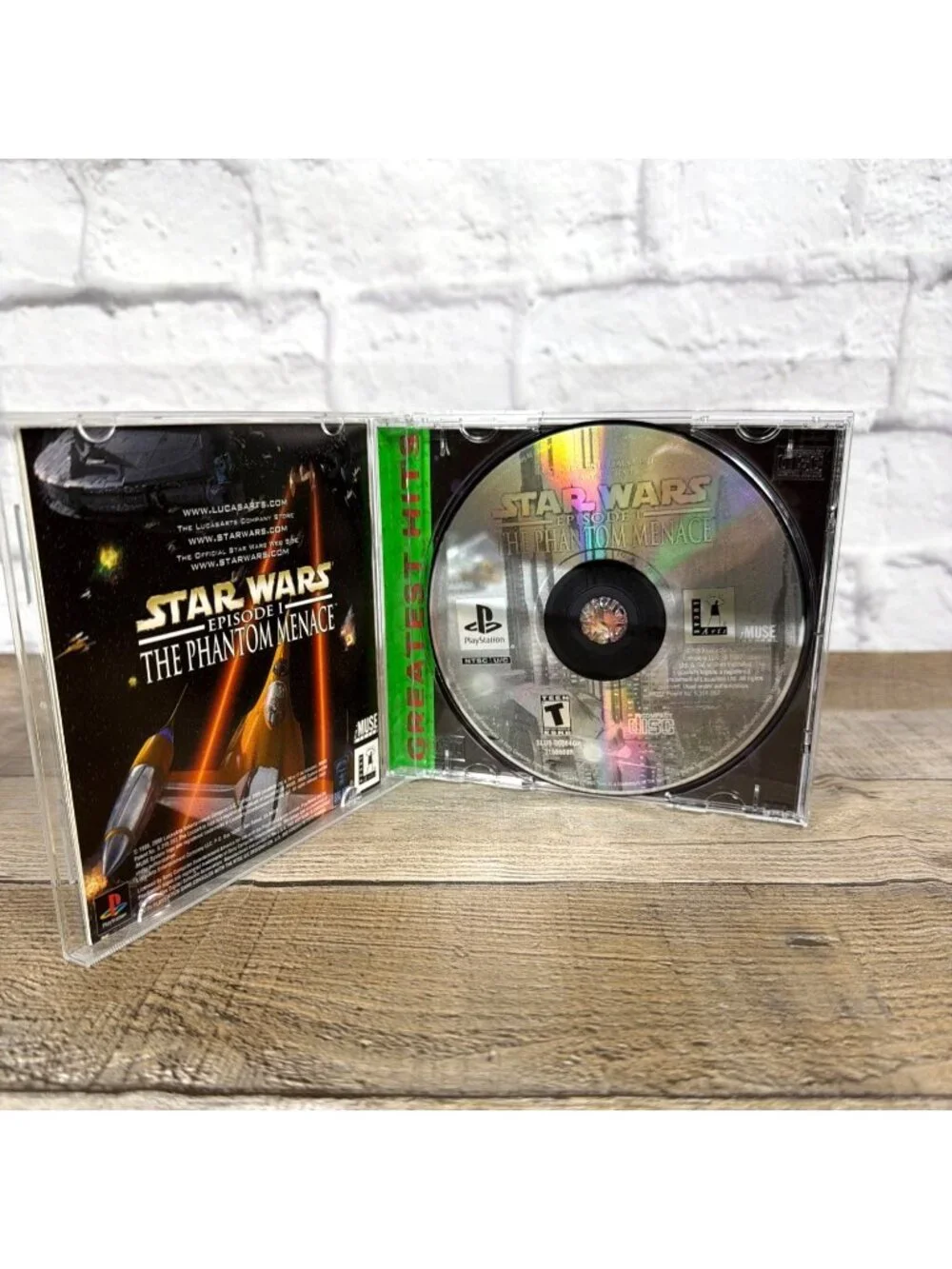 Vintage Star Wars Phantom Menace Greatest Hits Sony PlayStation PS1 CIB Tested